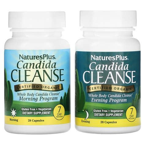 nature s plus candida cleanse 7 day program 2 bottles 28 capsules hilife vitamins
