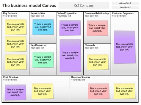 Business Model Canvas Template Free Download Marketpdf