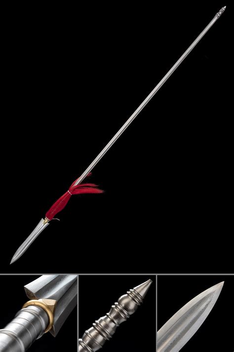 Japanese Yari Japanese Overlord Yari Spear Sword With Pattern Steel