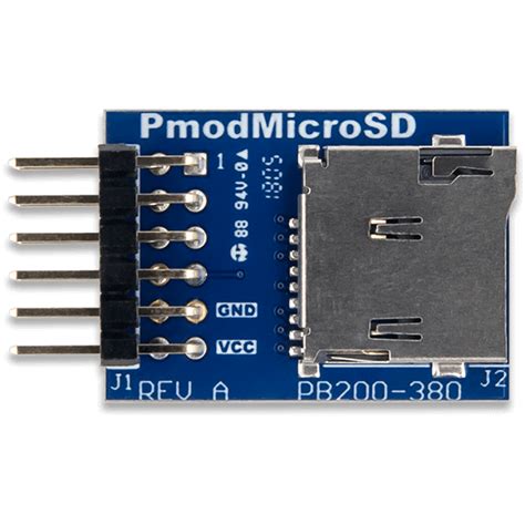 Pmod Microsd Microsd Card Slot Digilent