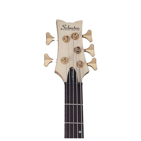 Disc Schecter Stiletto Custom 5 Left Handed Bass Guitar Natural