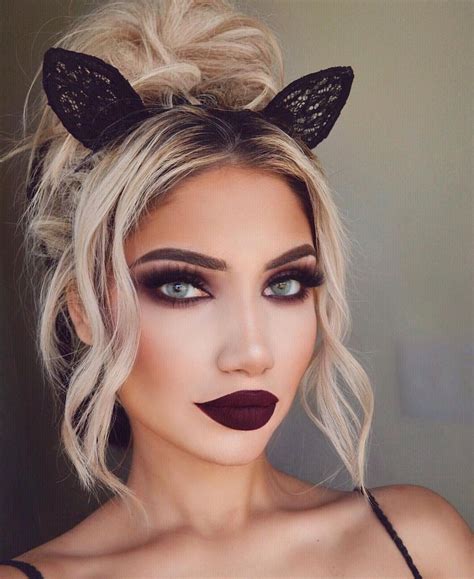 Pinterest Nandeezy † Dark Makeup Cat Halloween Makeup Eye Makeup