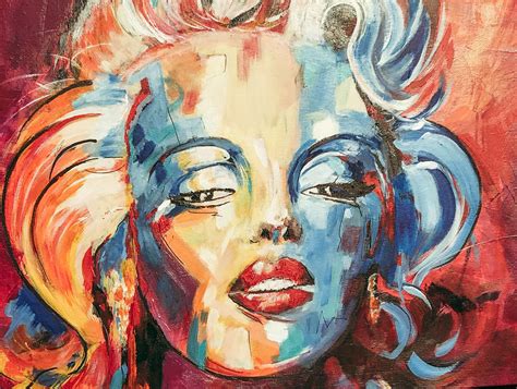 Marilyn Monroe By Hughes Voka Art Marilyn Monroe Hughes Acrylic