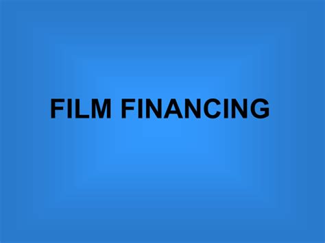 Filmfinanceaugust 2011