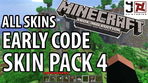 Minecraft Xbox 360 Skin Pack 4 All 45 Skins Overview