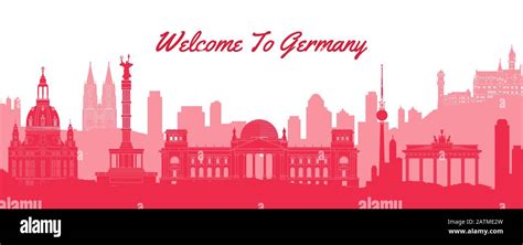 Famous Landmark Of Germanytravel Destination With Silhouette Classic