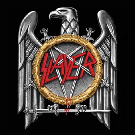 Slayer Coaster Silver Eagle Band Logo Official 95cm X 95cm Single