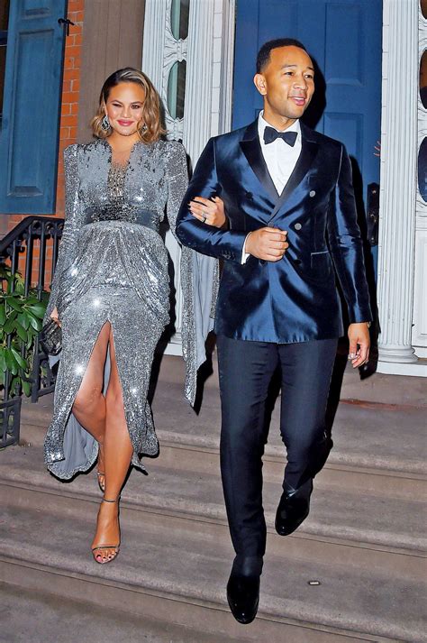 Chrissy Teigen And John Legend Head To The Grammys In New York