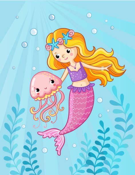 Mermaid Swimming Illustrations Royalty Free Vector Graphics And Clip Art