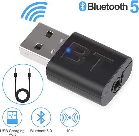Seamuing Adaptateur Bluetooth 50 Usb Dongle Bluetooth Transmetteur