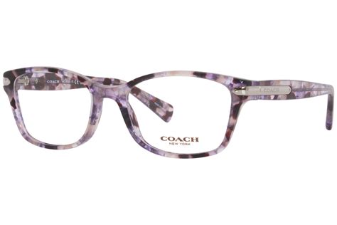 Coach Hc6065 5548 Eyeglasses Womens Purple Tortoise Full Rim 51 17 135