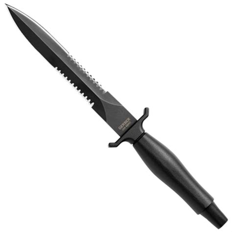 Gerber 22 01874 Mark Ii Combat Fixed Blade Knife Black Combo Blade