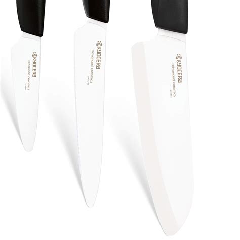 Kyocera Advanced Ceramics Revolution Series 3 Piece Ceramic Knife Set