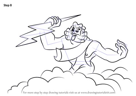 How To Draw Zeus From Fantasia Fantasia Step By Step
