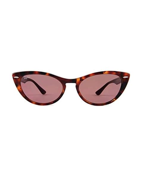 lyst ray ban rb4314n 544 nina sunglasses 54mm in red