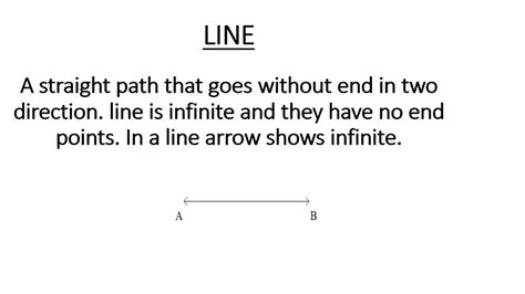 Definition Line Ray Line Segment Point Youtube