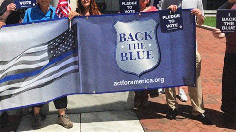 Act For Americas Back The Blue Rally Attracts Unite The Right