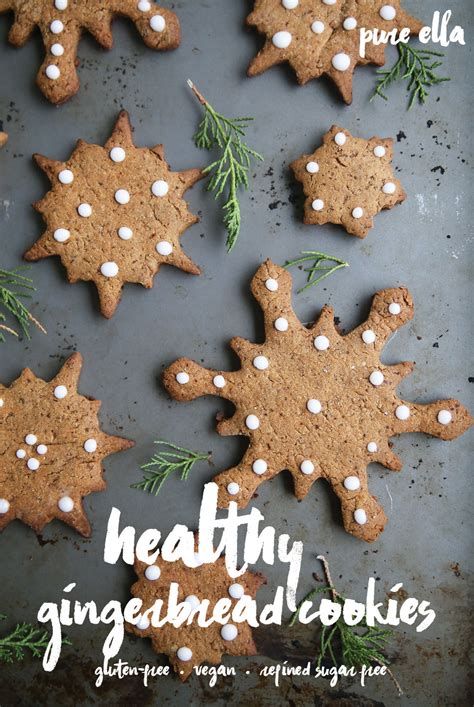 Healthy Gingerbread Cookies Gluten Free Vegan Refined Sugar Free