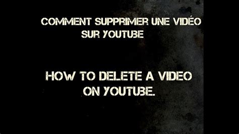 La vidéo est un contenu qui vient souvent compléter 1. Comment supprimer une vidéo sur youtube. How to delete a ...