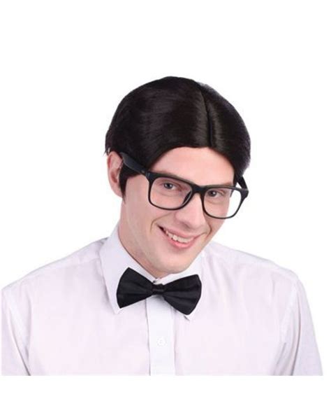 Verkleedkleding Speciale Gelegenheden Nerd Wig And Glasses Specs Geek
