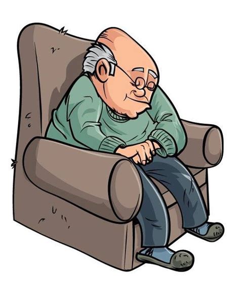 May 10 2014 Todays Illustration Cartoon Old Man Sleeping Buffly