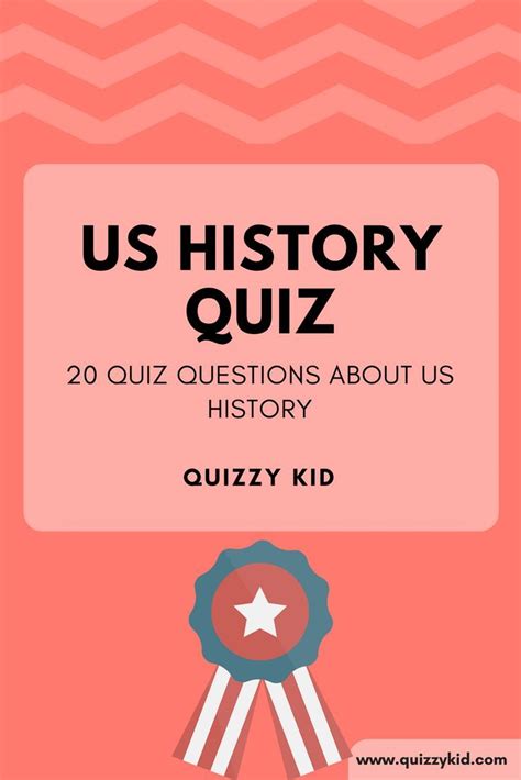 Us History Quiz Quizzy Kid History Quiz History Trivia Questions