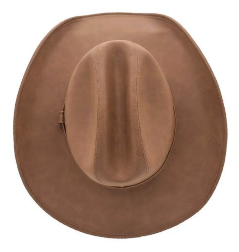Sombrero Vaquero Texana Tejana Tipo Piel Unisex Muy Elegante 47500