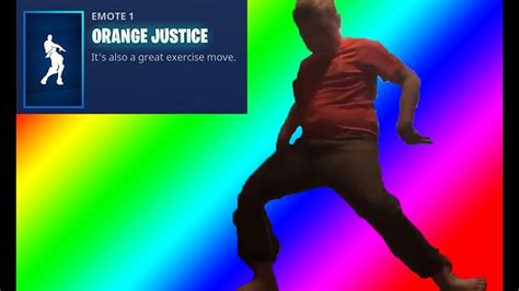 Fortnite Orange Justice Dance Original Fornite