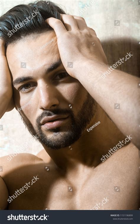 Sexual Muscular Nude Man Posing Over Stock Photo Shutterstock