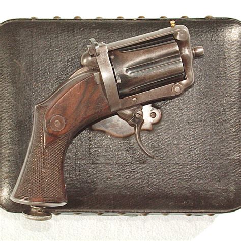 Monty Whitley Inc Cased French Pepperbox Revolver By Devisme Paris
