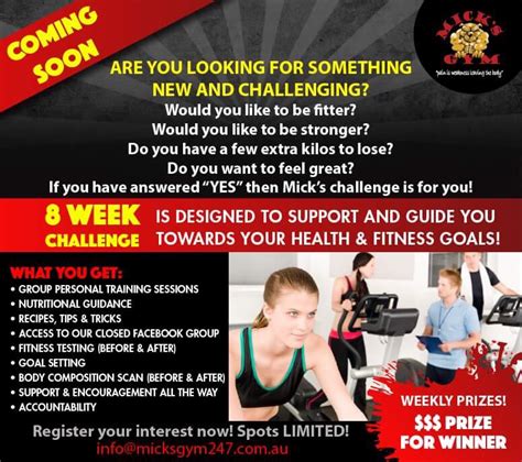 8 Week Challenge Bootcamp Micks Gym 247 Melton