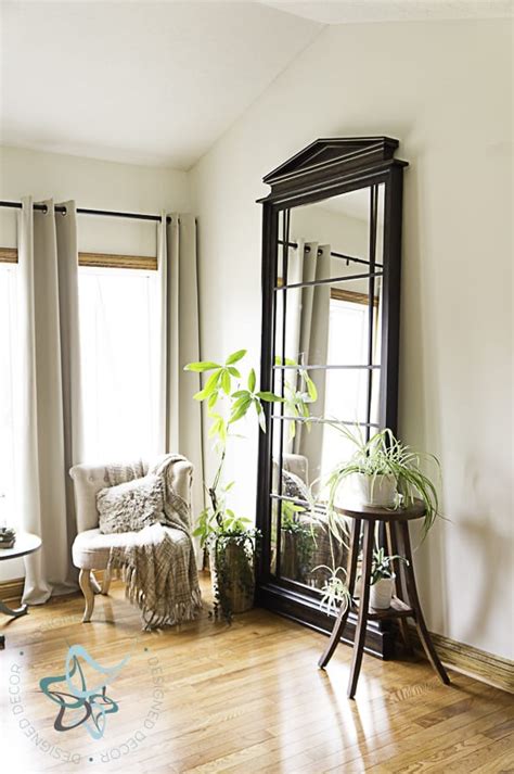 build a beautiful leaning floor mirror designed decor