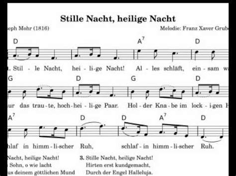 Eins davon, die sich auch gut zum deutschlernen eignen möchte ich dir heute. "weihnachtslieder noten" _stille_nacht_akkorde.wmv - YouTube