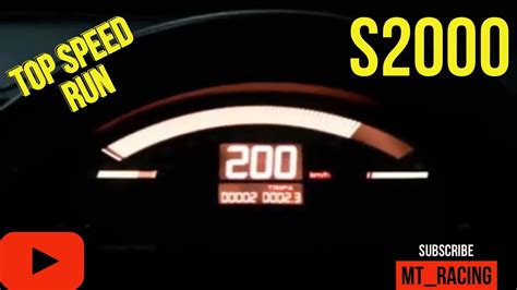 Honda S2000 Ap1 Top Speed Run Youtube