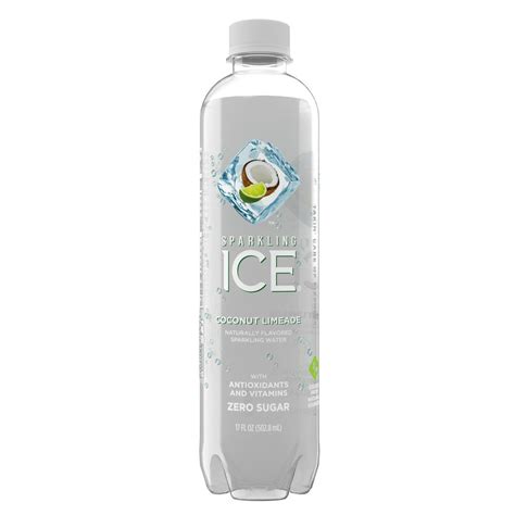 Sparkling Ice Coconut Limeade Naturally Flavored Sparkling Water 17 Fl