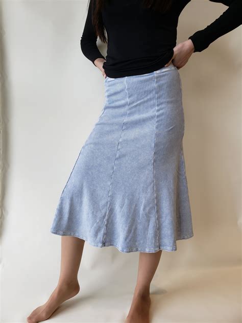 Hardtail Panel Rib Knit Knee Skirt Mementos