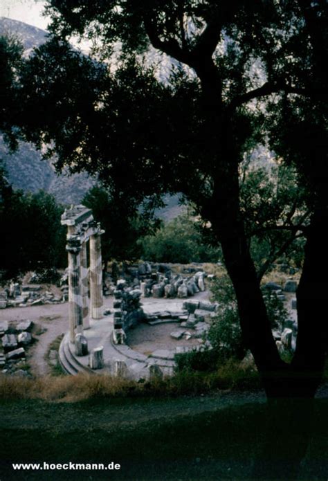 Delphi Tholos Im Heiligtum Der Athena Pronaia