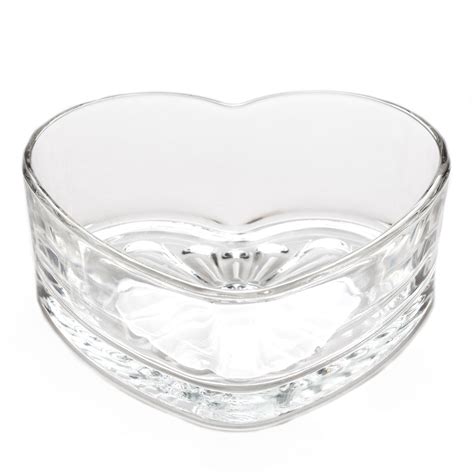 Heart Shaped Glass Bowl