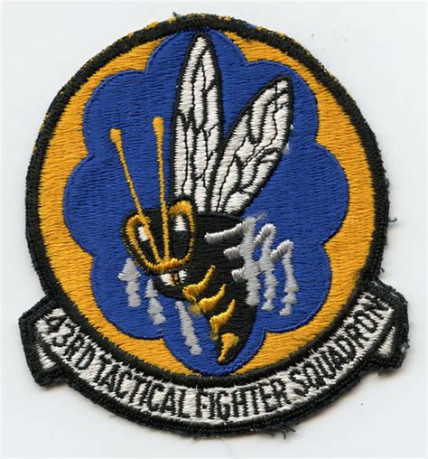 Circa 1970s Usaf 43rd Tactical Fighter Squadron Aka Hornets Patch