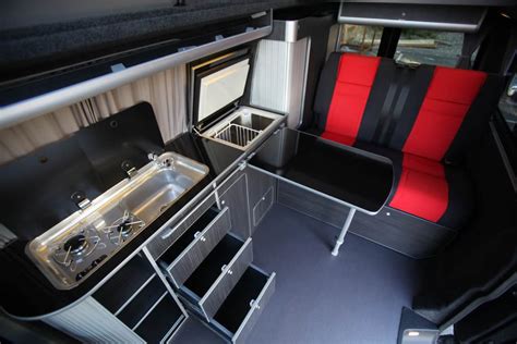 We build vw t5 conversions from panel vans, including window fitting, gas installation (using gas safe registered engineers) and bespoke camper interiors. EVO 5.5 PRO VW LWB | EVO Design