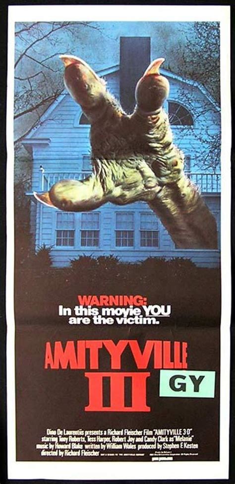 Amityville 3 1983 Horror 3 D Daybill Movie Poster Supernatural Demon