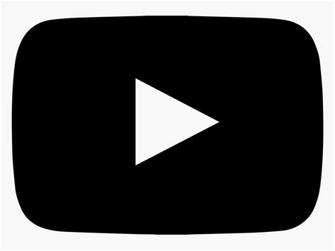 Icon Youtube Logo Png Transparent Background Black