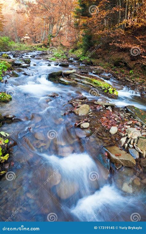 Rocky Autumn Stream Stock Image Image Of Seasonal Mountains 17319145