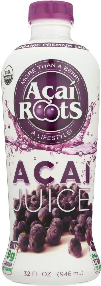 Acai Roots Organic Premium Acai Juice 32 Fl Oz Active Baby