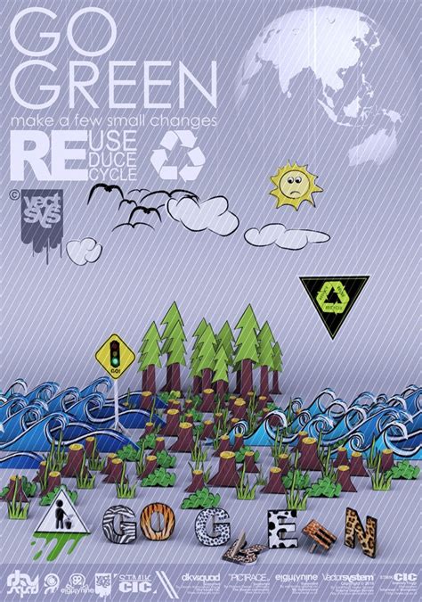 Gambar poster lingkungan hidup (adiwiyata,go green,global warming). 15 Contoh Gambar Desain Poster Lingkungan "Go Green" | Alul Stemaku