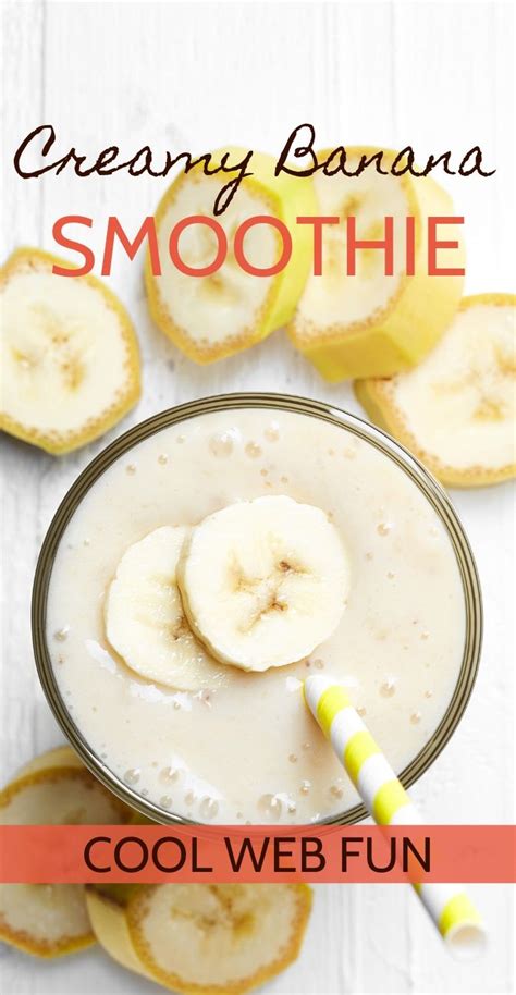 Banana Smoothie Recipe Just 4 Ingredients Fitness Bash Recipe