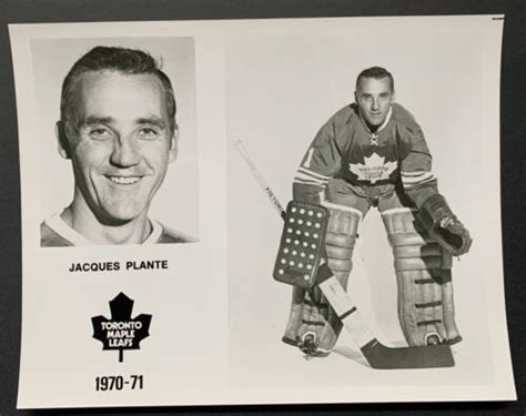 1970 71 Jacques Plante Toronto Maple Leafs Team Issued Photo Loa Nhl