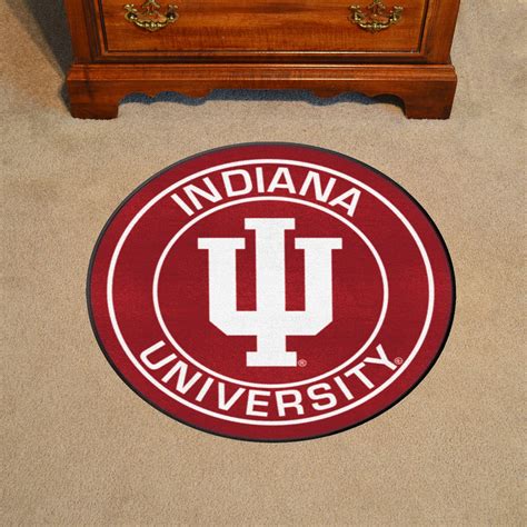 Fanmats® 18609 Indiana University 27 Dia Nylon Face Floor Mat With
