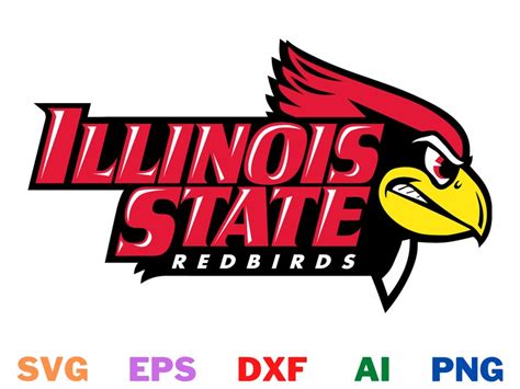 Illinois State Redbirds Digital Download Svgpngdxfepsai Etsy
