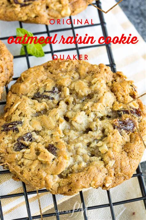 Original Quaker Oats Oatmeal Raisin Cookie Recipe Foodrecipestory